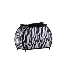 Load image into Gallery viewer, 12" Black And White Funky Zebra Pattern Novelty Table Lamp