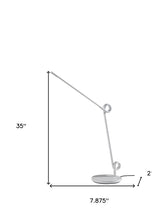 Load image into Gallery viewer, 35" White Metal Novelty Desk Table Lamp
