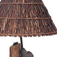 Load image into Gallery viewer, 29" Gray Novelty Table Lamp With Brown Empire Shade