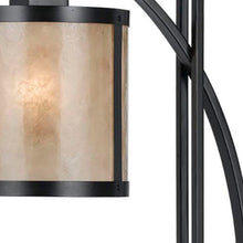 Load image into Gallery viewer, 26" Black Metal Lantern Table Lamp With White Drum Shade