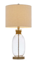 Load image into Gallery viewer, 26" Brown Mason Jar Table Lamp With Brown Drum Shade