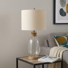 Load image into Gallery viewer, 26" Brown Mason Jar Table Lamp With Brown Drum Shade