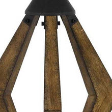 Load image into Gallery viewer, 30" Black Metal Lantern Table Lamp With Gray Empire Shade