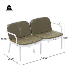 Load image into Gallery viewer, Luna - Outdoor Patio 3 Pieces Chat Set