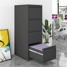 Load image into Gallery viewer, Durable Metal 3 Drawer File Cabinet With Lock For Office Storage