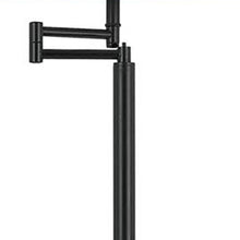 Load image into Gallery viewer, 60" Bronze Swing Arm Floor Lamp With White Square Shade