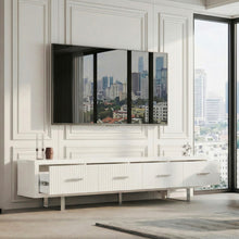 Load image into Gallery viewer, TV Stand With Slatted Drawers