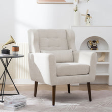Load image into Gallery viewer, Modern Accent Chair Upholstered Foam Filled Living Room Chairs Comfy Reading Chair Mid-Century Modern Chair With Fabric Lounge Arm Chairs Armchair For Living Room Bedroom
