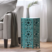 Load image into Gallery viewer, Galore - Side Table With Sunburst Cut Out Design