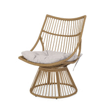 Load image into Gallery viewer, 2 Piece Rattan Patio Set With Club Chair And Side Table - Beige / Light Brown