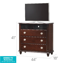 Load image into Gallery viewer, Media Storage Chest - Cappuccino