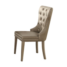 Load image into Gallery viewer, Kacela - Synthetic Leather Side Chair (Set of 2) - Champagne