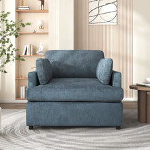 Load image into Gallery viewer, Oversized Accent Chair Comfortable Armrest Cushions, Versatile Neutral Style, Elegant Design, Durable Frame