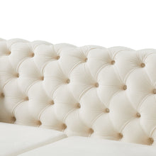 Load image into Gallery viewer, 2 Seater Sofa With Button Tufted Diamond Grid & 2 Pillows For Living Room