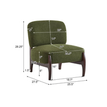 Load image into Gallery viewer, Modern Boucle Lounge Chair With Solid Wood Fram