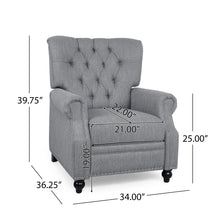 Load image into Gallery viewer, Welch - Contemporary Tufted Pushback Recliner