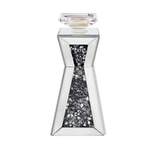 Load image into Gallery viewer, Nowles - 11" Candle Holder (Set of 2) - Mirrored, Faux Diamonds