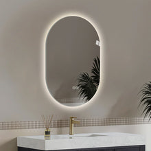 Load image into Gallery viewer, Smart Wall Mounted LED Touch Screen Mirror With Anti-Fog Function And Adjustable Lighting