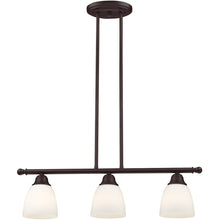 Load image into Gallery viewer, 14" Three Light Dimmable Chandelier With Shades - Bronze