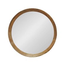 Load image into Gallery viewer, 20" Round Framed Accent Mirror - Natural