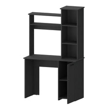 Load image into Gallery viewer, 39" Black Computer Desk With Hutch