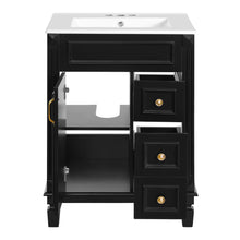 Load image into Gallery viewer, Bathroom Vanity With Sink, Compact Cabinet & 2 Drawers And Adjustable Shelf