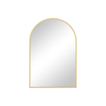 Load image into Gallery viewer, 35" Metal Arch Framed Accent Mirror - Gold