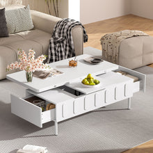 Load image into Gallery viewer, Lift Top Coffee Table With 2 Drawers With Hidden Storage Compartment For Living Room