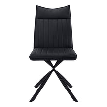 Load image into Gallery viewer, Tufted Upholstered Faux Leather Dining Parsons Chairs (Set of 2) - Black