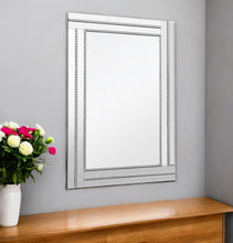 Load image into Gallery viewer, 36" Glass Framed Accent Mirror - Silver
