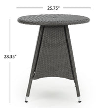 Load image into Gallery viewer, Outdoor Rattan Bistrotable With Surface Round - Gray