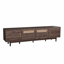 Load image into Gallery viewer, TV Stand With Drawers, Accent Entertainment Center For Living Room - Dark Brown
