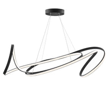Load image into Gallery viewer, 14'' Metal LED Dimmable Smart Enabled Chandelier - Black