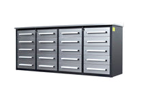 Load image into Gallery viewer, Garage Storage Cabinets With Workbench (With 20 Drawers) - Silver