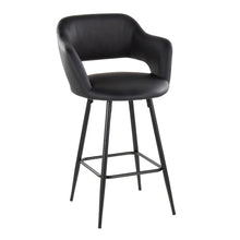 Load image into Gallery viewer, Margarite - Contemporary Fixed Height Counter Stool With Square Footrest (Set of 2)