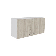 Load image into Gallery viewer, Wood Wall Mounted Accent Cabinet With Two Doors - Oak