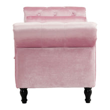 Load image into Gallery viewer, Luxurious Velvet Multifunctional Storage Ottoman Bench With Pillow
