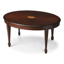 Load image into Gallery viewer, Oval Coffee Table - Dark Brown And Brown