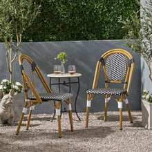 Load image into Gallery viewer, Outdoor Rattan And Aluminum French Bistro Chair Set