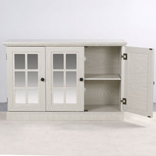 Load image into Gallery viewer, Storage Cabinet With 3 Mirrored Acrylic Doors, Adjustable Shelves