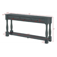 Load image into Gallery viewer, Long Console Table With Drawers And Shelf