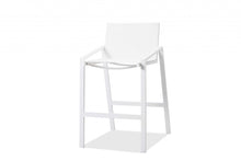 Load image into Gallery viewer, Stainless Steel Counter Height Bar Chair - White