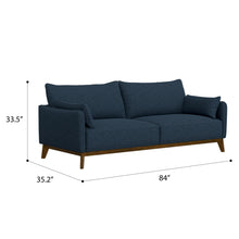Load image into Gallery viewer, Sofa Wide With Attached Legs - Blue