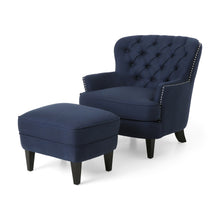 Load image into Gallery viewer, Enchante - Living Room Set With Tufted Back Club Chair And Ottoman