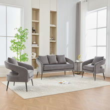 Load image into Gallery viewer, 3 Piece Living Room Set, Loveseat & 2 Accent Chairs