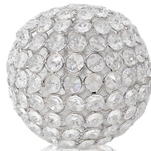 Load image into Gallery viewer, Decorative Orb Tabletop Sculptures (Set of 2) (373745) - Clear / Silver