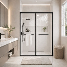 Load image into Gallery viewer, Semi-Frameless Double Sliding Shower Door