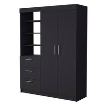 Load image into Gallery viewer, Accent Cabinet Soft Close With Three Shelves And One Drawer - Black