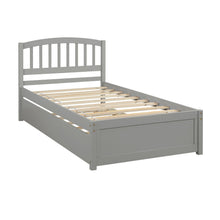 Load image into Gallery viewer, Platform Bed Wood Bed Frame With Trundle
