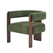Load image into Gallery viewer, Modern Upholstered Accent Arm Chair With Barrel Back Design